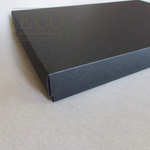 Pudełko 185x240x45mm - czarne (album retro mini)
